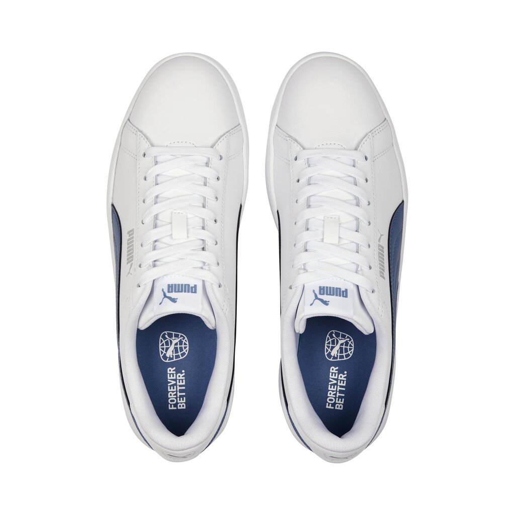 Puma Apavi Puma Smash 3.0 L White Blue 390987 07 390987 07/9.5 cena un informācija | Sporta apavi vīriešiem | 220.lv