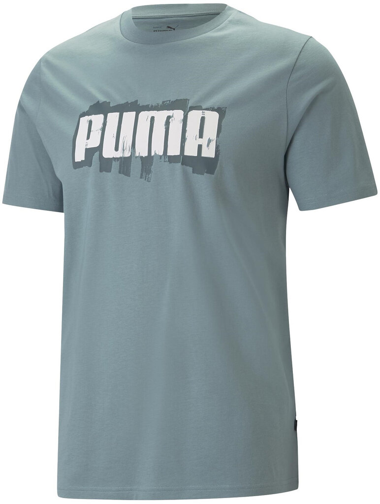 Puma T-Krekli Graphics Wording Tee Green 674475 84 674475 84/M цена и информация | Vīriešu T-krekli | 220.lv