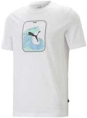 Puma T-Krekli Graphics Wave Tee White 674483 02 674483 02/M cena un informācija | Vīriešu T-krekli | 220.lv