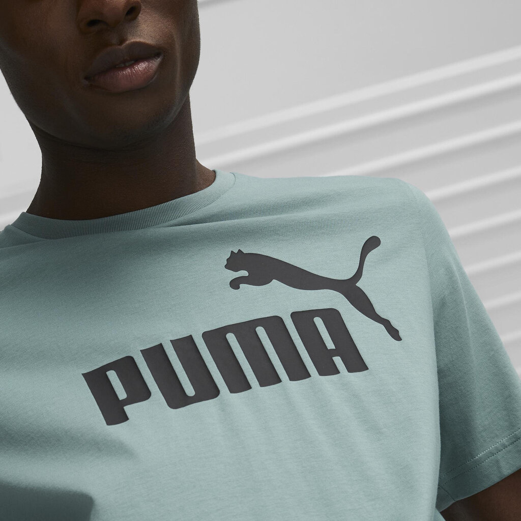 Puma T-Krekli Ess Logo Tee Green 586667 75 586667 75/3XL цена и информация | Vīriešu T-krekli | 220.lv