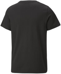 Футболка Puma Ess+ 2 Col Logo Tee 586985 91/176, черная цена и информация | Рубашки для мальчиков | 220.lv