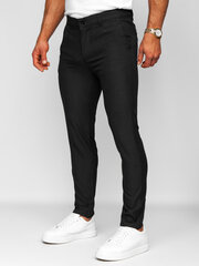 Мужские брюки DJPLUS DH0133/32, черные цена и информация | Мужские брюки | 220.lv