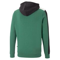 Мужской джемпер Puma Ess+ Block Hoodie 847428 37/L, черный/белый/зеленый цена и информация | Мужские толстовки | 220.lv