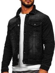 Мужская джинсовая куртка New Boy MJ514N/S, черная цена и информация | Мужские пиджаки | 220.lv