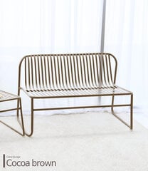 Садовая скамейка Novelly Home MC19323D, светло-коричневый цвет цена и информация | Скамейки | 220.lv