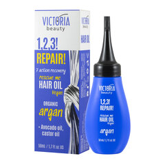 Масло для поврежденных волос с органическим аргановым маслом Victoria Beauty, 50 мл цена и информация | Средства для укрепления волос | 220.lv