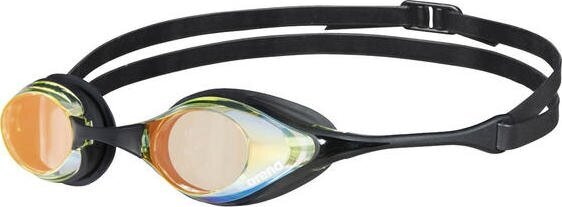 Spoguļu peldbrilles Arena Cobra Swipe, dzelteni melnas цена и информация | Peldēšanas brilles | 220.lv