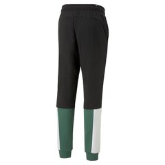 Puma Брюки Ess+ Block Sweatpants Black White Green 848007 37 цена и информация | Мужская спортивная одежда | 220.lv