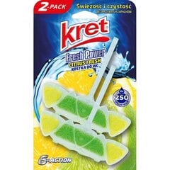 Мыло Kret Citrus Fresh для унитаза, 2x40 г цена и информация | Чистящие средства | 220.lv