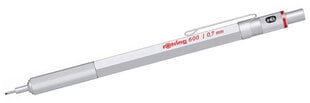 Automātiskais zīmulis Rotring 600 0,7, sudraba krāsā cena un informācija | Rakstāmpiederumi | 220.lv