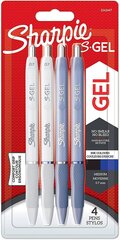 sharpie, гелевая ручка s-gel fashion, смесь цветов, 4 шт, 0,7 мм цена и информация | Письменные принадлежности | 220.lv