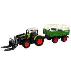 Ar radioviļņiem vadāms traktors ar piekabi LeanToys цена и информация | Игрушки для мальчиков | 220.lv
