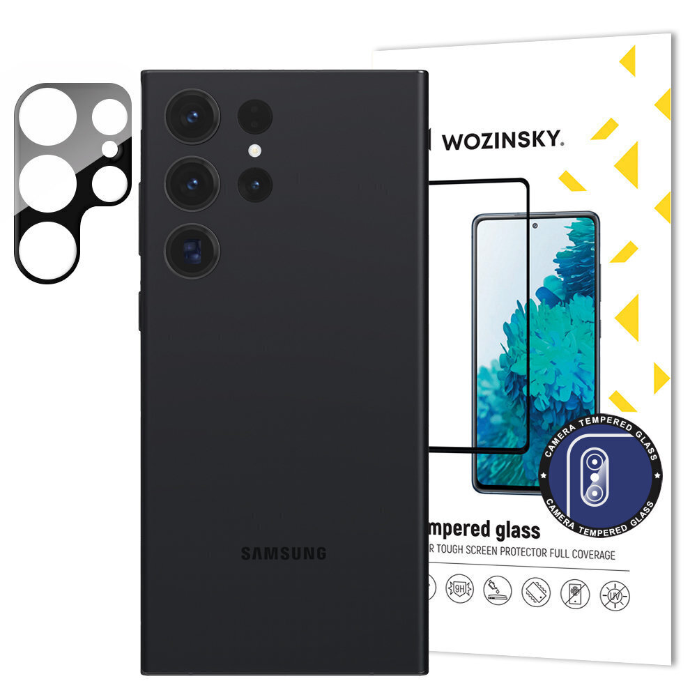 Kameras aizsardzība Wozinsky Samsung Galaxy S23 Ultra cena un informācija | Ekrāna aizsargstikli | 220.lv