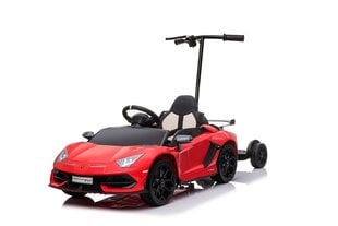 Vienvietīgs elektromobilis bērniem Lamborghini Aventador SX2018, sarkans cena un informācija | Bērnu elektroauto | 220.lv