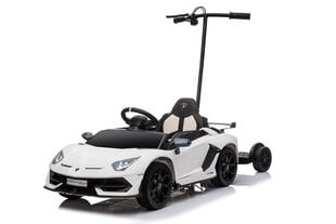 Vienvietīgs elektromobilis bērniem Lamborghini Aventador SX2018, balts cena un informācija | Bērnu elektroauto | 220.lv
