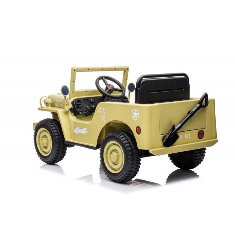 Vienvietīgs elektromobilis bērniem Lean Toys JH-103, dzeltens cena un informācija | Bērnu elektroauto | 220.lv