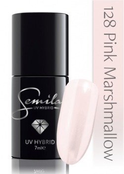 Hibrīda nagu laka Semilac UV Hybrid 128 Pink Marshmallow, 7 ml cena un informācija | Nagu lakas, stiprinātāji | 220.lv