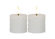 LED svece Flamme Swirl 2 gab. cena un informācija | Sveces un svečturi | 220.lv