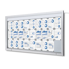 Подсвечиваемая запираемая витрина 27 x A4 цена и информация | Канцелярия | 220.lv