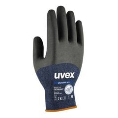 Перчатки защитные Uvex Phynomic Pro, синие, размер 7 цена и информация | Рабочие перчатки | 220.lv