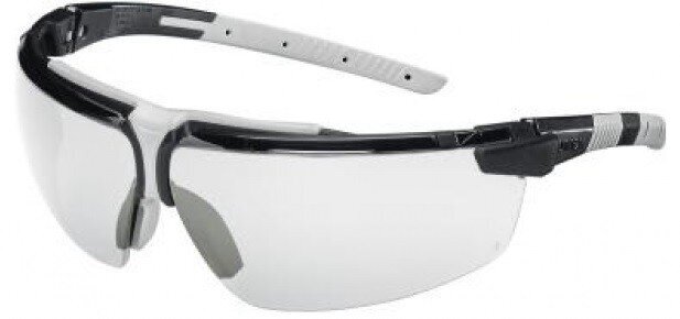 UVEX i-3 aizsargbrilles, gaišā lēca, Supravision Excell. - HC/AF pārklājums, melns/pelēks cena un informācija | Galvas aizsargi | 220.lv
