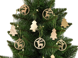 Ziemassvētku eglīšu rotājumi, koka eglītes un ziemeļbrieži cena un informācija | Eglīšu rotājumi | 220.lv