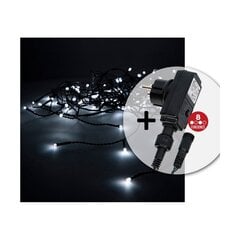 LED gaismu vītne EDM Balts (2 X 1 M) cena un informācija | Ziemassvētku lampiņas, LED virtenes | 220.lv