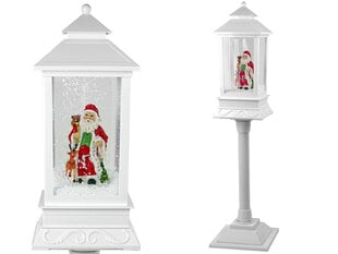 Ziemassvētku rotājums 2in1 - Ziemassvētku vecīša laterna, balta cena un informācija | Ziemassvētku dekorācijas | 220.lv
