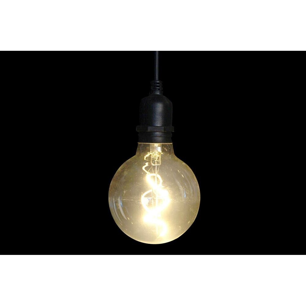 LED gaismu vītne DKD Home Decor Melns E27 (12 x 25 x 650 cm) cena un informācija | Ziemassvētku lampiņas, LED virtenes | 220.lv
