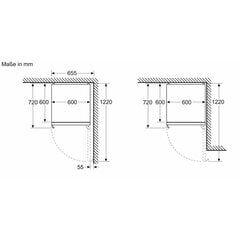 Kombinēts ledusskapis Siemens AG KG39NAIBT Nerūsējošais tērauds (203 x 60 cm) цена и информация | Холодильники | 220.lv