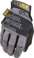 Cimdi Mechanix Specialty Hi-Dexterity 0,5 melni/pelēki, M izmērs cena un informācija | Darba cimdi | 220.lv