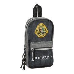 Пенал-рюкзак Hogwarts Harry Potter Hogwarts 12 x 23 x 5 cm Чёрный Серый 33 Предметы цена и информация | Школьные рюкзаки, спортивные сумки | 220.lv