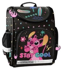 Рюкзак для первоклашек Paso Disney Stich DS23TT-524, черный цена и информация | Школьные рюкзаки, спортивные сумки | 220.lv