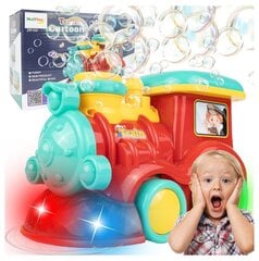 Машина - генератор мыльных пузырей со светодиодными эффектами Malplay Паровозик цена и информация | Игрушки для песка, воды, пляжа | 220.lv