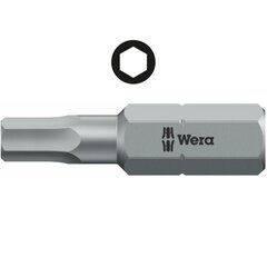 Стандартная бита Wera 840/1 Z HEX-PLUS 3/32 x 25 мм цена и информация | Механические инструменты | 220.lv