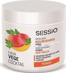 Barojoša matu maska ​Sessio Hair Vege Cocktail Emollient Nourishing Mask Mango, 450 g cena un informācija | Matu uzlabošanai | 220.lv