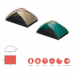 Pludmales telts-lapene Grand Canyon Tonto Beach Tent 3, pelēka цена и информация | Палатки | 220.lv