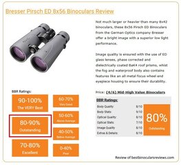 Binoklis BRESSER Pirsch ED 8x56 fāzes pārklājums cena un informācija | Binokļi | 220.lv