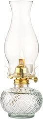 Amanigo iekštelpu petrolejas lampa, eļļas lampa, 30 cm, sudrabs cena un informācija | Sveces un svečturi | 220.lv