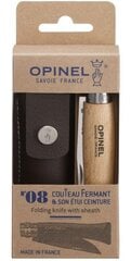 Нож Opinel №8 с чехлом цена и информация | Туристические ножи, многофункциональные приборы | 220.lv