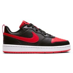 Nike Apavi Court Borough Low 2 Black Red BQ5448 007 cena un informācija | Sporta apavi bērniem | 220.lv