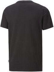 Футболка Puma Ess+ 2 Col Logo Tee 586985 61/128, черная цена и информация | Рубашки для мальчиков | 220.lv