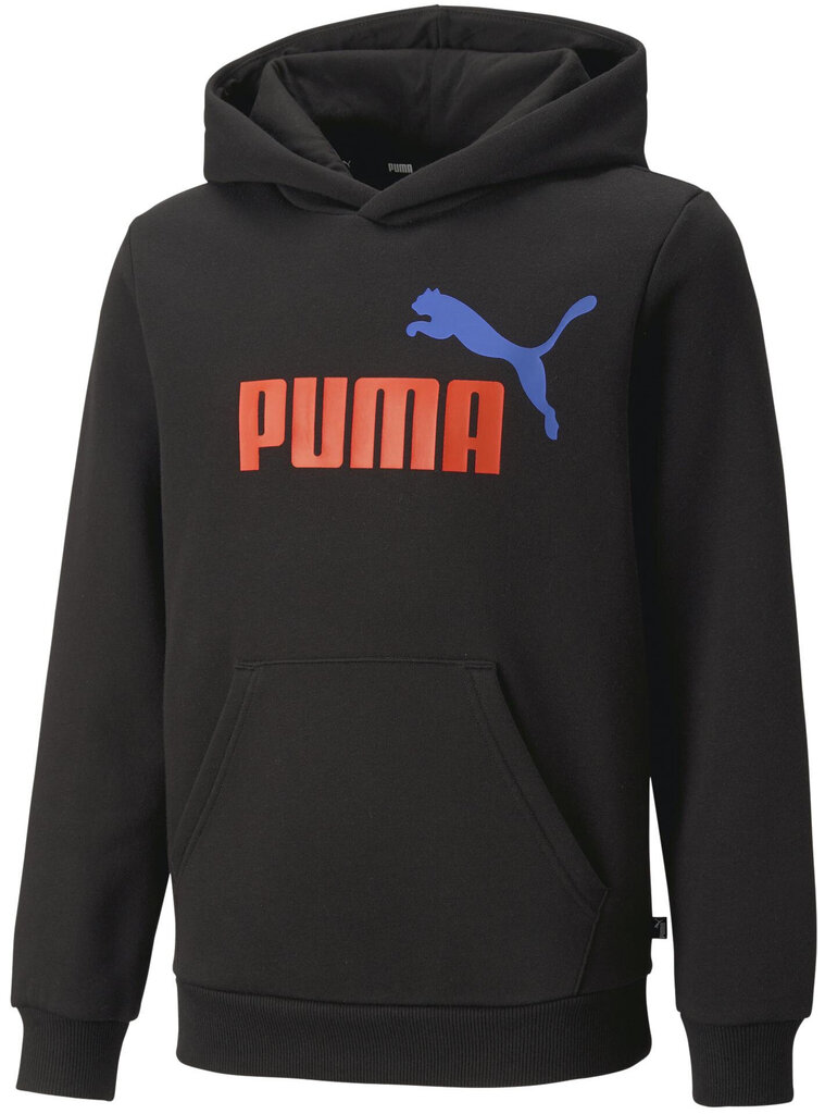 Puma Džemperi Ess + 2 Col Big Logo Black 586987 61 586987 61/128 cena un informācija | Zēnu jakas, džemperi, žaketes, vestes | 220.lv
