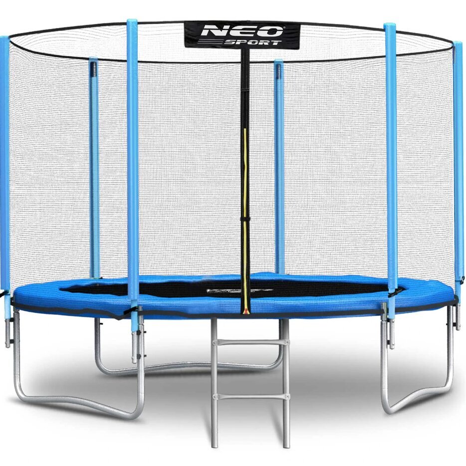 Neo Sport batuts ar ārējo tīklu un kāpnēm, 312 cm цена и информация | Batuti | 220.lv