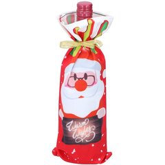 Ziemassvētku maisiņš pudelēm - Santa Claus cena un informācija | Dāvanu saiņošanas materiāli | 220.lv