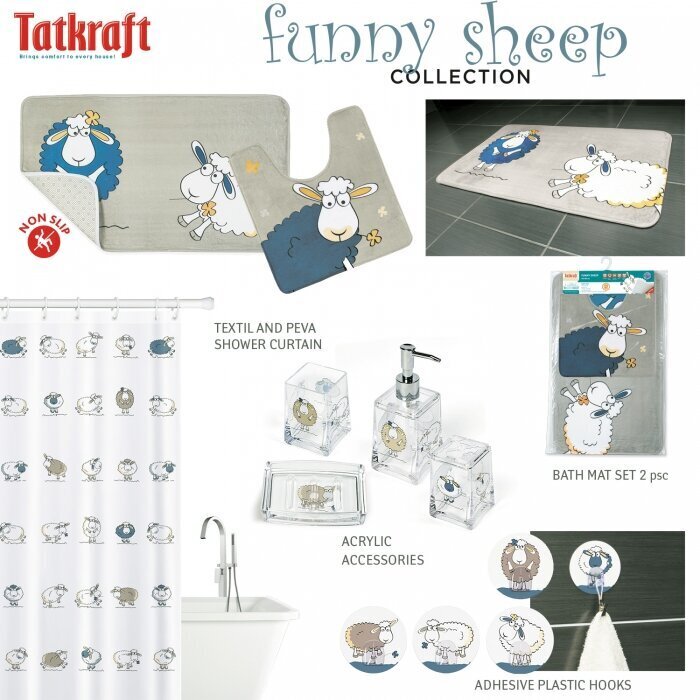 Vannas āķis Tatkraft Funny Sheep cena un informācija | Vannas istabas aksesuāri | 220.lv