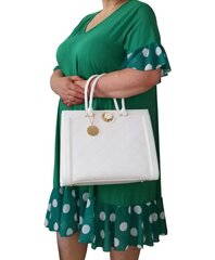 Женское вискозное платье с воланами Moda Italia, зеленое цена и информация | Платья | 220.lv