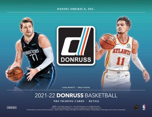 Basketbola kārtis Panini Donruss 2021/2022, 8 gab. (Retail) cena un informācija | Kolekcionējamas kartiņas | 220.lv