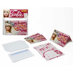 Ballītes Krājumu Komplekts Barbie 15 x 10 cm Aploksnes ielūgumi cena un informācija | Svētku dekorācijas | 220.lv