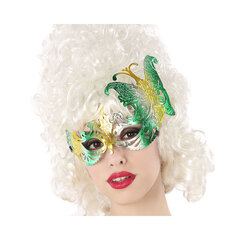 Acu maska Zaļa цена и информация | Карнавальные костюмы, парики и маски | 220.lv